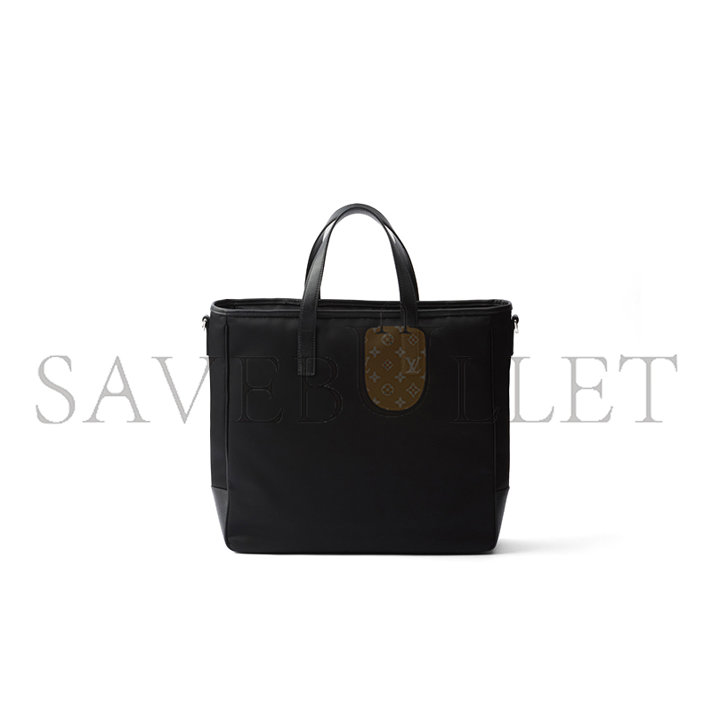 Pra*a re-nylon and saffiano leather tote bag 2vg064 (36*34*10cm)